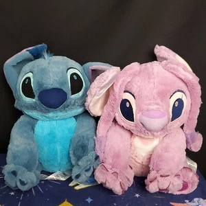 *2 Medium 15" Plush Set* Disney Parks Lilo & Stitch Plush Toy Stuffed Animal NEW - Picture 1 of 2