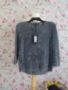 Superweicher Garnpullover Damen M & S (Größe 8) Nachtschatten, neu - Bild 1 von 3