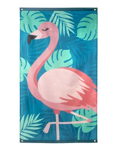 Flamingo-Flagge Tropical Partydeko blau-rosa 150x90 cm - Cod.293343 - Bild 1 von 1