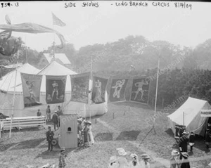 Side Show Long Branch Circus 1909 Vintage 8x10 Reimpresión de Foto Antigua - Imagen 1 de 1