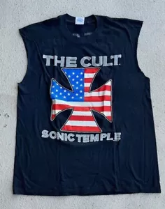 Camiseta vintage 1989 The Cult Sonic Temple Concert Tour sin mangas XL - Imagen 1 de 6