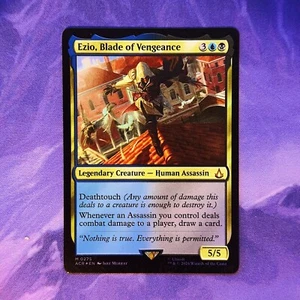 FOIL Ezio, Blade of Vengeance 0275 ACR MTG Assassin's Creed Assasins Commander - Bild 1 von 2