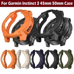 Anti-scratch Watch Cover Edge Shell for Garmin Instinct 3 45/50mm Accessories - Zdjęcie 1 z 17