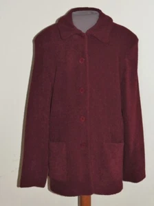 Sandro Burgundy Boucle Jacket LG - Picture 1 of 5