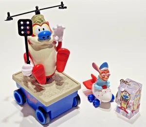 REN & STIMPY Show Gritty Kitty Swat-A-Fly - Keychain - Ren Hoek Toy Lot - READ - Bild 1 von 13