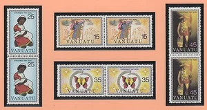 VANUATU 8 timbres neufs Noël 1981 et 1 feuillet de 4 timbres neufs /T348 - Picture 1 of 1