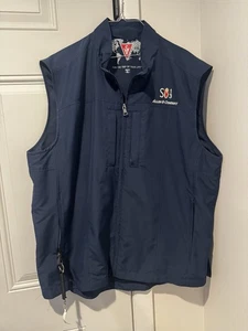 Scottevest Sun Valley Allen & Company Tec Vest XL Navy Magnet Pockets 2013 SV - Picture 1 of 12