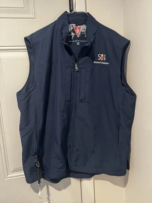 Scottevest Sun Valley Allen & Company Tec Vest XL Navy Magnet Pockets 2013 SV - Image 1 of 4