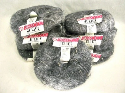 Berroco Juliet Luxury Tweed Yarn Gray Mohair Blend 50g Made in England Lot of 7 - Image 1 of 4