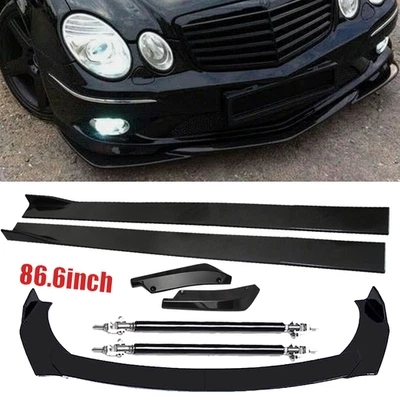 For Mercedes-Benz W211 E63 AMG Front Rear Bumper Lip Splitter Spoiler Side Skirt - Image 1 of 4