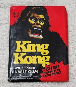 1976 King Kong Movie Topps Wax Pack - Bild 1 von 3