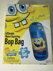 SpongeBob SquarePants 36” Inflatable Water Squirting Bop Bag 2008 New Open Box - Picture 1 of 15