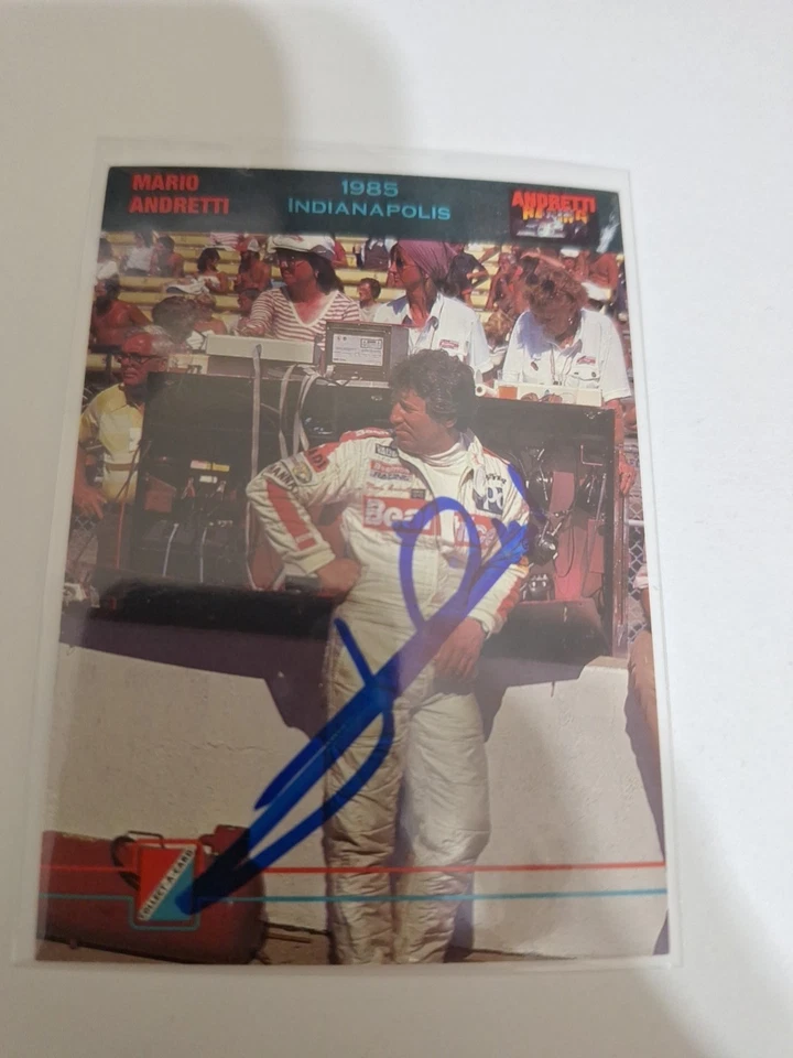 Mario Andretti Autograph Card - Image 1 of 1