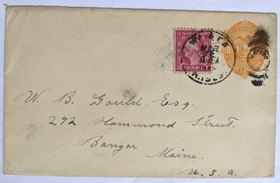 Numismatist, Walter B. Gould/Wailea, HI--Bangor, ME/2-C. US on 10-C. EC PSE/1917 - Image 1 of 2