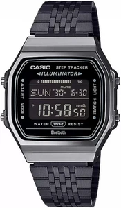 Orologio Casio Bluetooth Steptracker Acciaio Iconic ABL-100WEGG-1BEF Nero - Foto 1 di 1