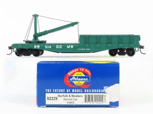 HO Scale Athearn 92229 NW Norfolk & Western Derrick Car #514012 - Picture 1 of 12