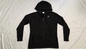 Sudadera con Capucha Gymshark Cremallera Negra Para Hombre Talla Mediana Con Bolsillos - Imagen 1 de 20