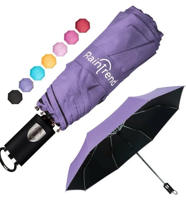 Mini guarda-chuvas de viagem para chuva e sol proteção UV compacto dobrável - Imagem 1 de 4