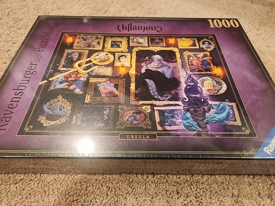 Ravensburger Disney Villainous Ursula Jigsaw Puzzle Purple 1000 Piece - Image 1 of 1