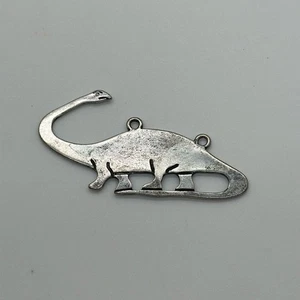 EUC Vintage Silber Brontosaurus Anhänger - Halskette Schlaufen befestigt, aber kein Chai - Bild 1 von 2