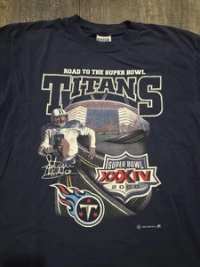 Vintage SIze Large 1999 Tennesse Titans Superbowl XXXIV Sport Attack Shirt - Picture 1 of 7