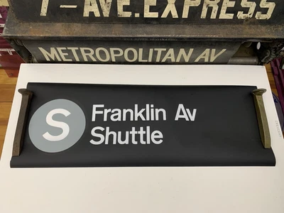 NY NYC SUBWAY ROLL SIGN R30 ROUTE S FRANKLIN AVE SHUTTLE BROOKLYN PROSPECT PARK - Image 1 of 4