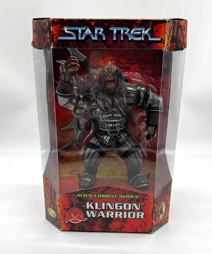 Figura de acción 1999 Star Trek Klingon Warrior 9" Alien Combat Series Playmates  Foto 1 de 4