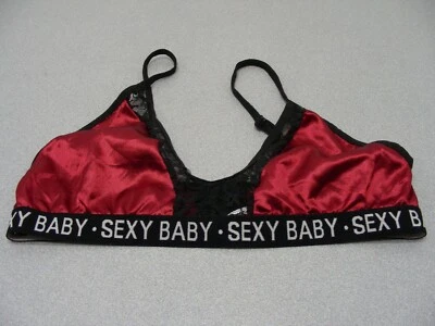 Sutiã SEXY BABY - Tamanho pequeno/petite/meninas (28/29B veja fotos) vermelho escuro e preto - Imagem 1 de 4