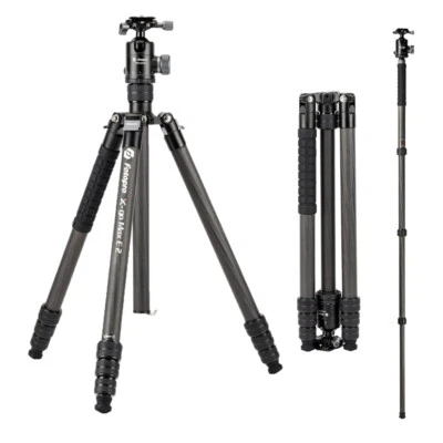 Fotopro Camera Carbon Fiber Travel Tripod Set Monopod w ballhead for Sony Nikon - Image 1 of 4