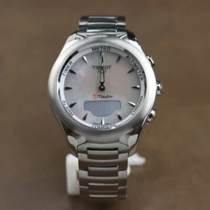 Tissot T-Touch Solar Lady Mother of Pearl Dial Ladies Watch -T075.220.11.101.01 - Picture 1 of 7