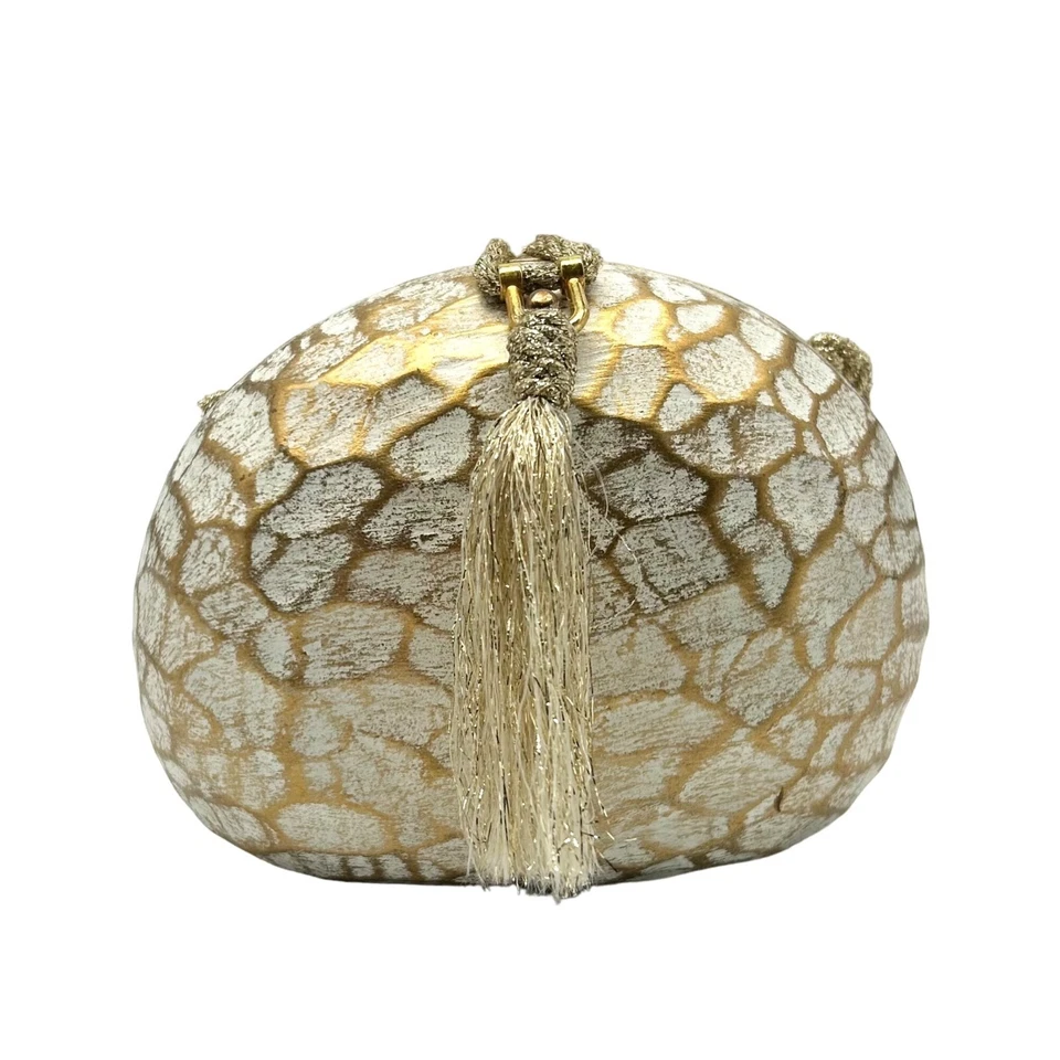 Timmy Woods Handcrafted Ovoid Crossbody Clutch - Image 1 of 4