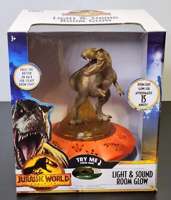 Jurassic World Dominion Tyrannosaurs Rex Roarin habitación giratoria luz nocturna brillante Foto 1 de 4