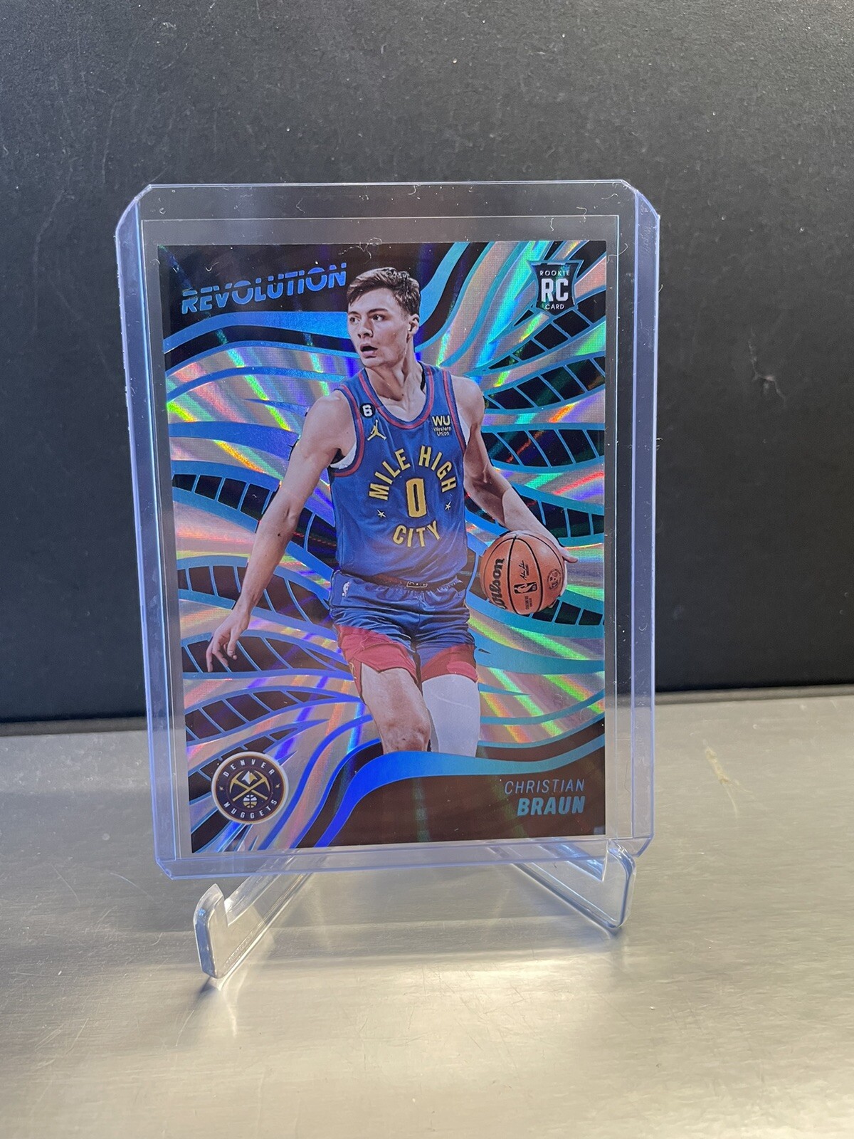 Christian Braun Rookie Sunburst Sp 2022-23 Revolution Nuggets Rc /75 #109