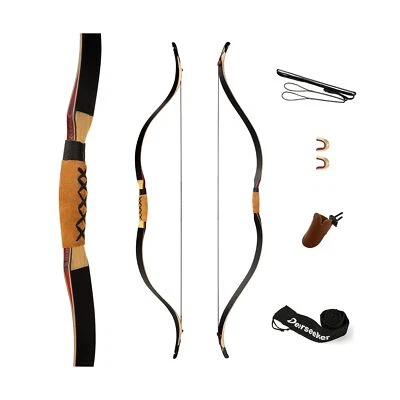 Deerseeker Archery 52" Longbow Traditional Handmade Recurve Bows Ambidextrous... - Image 1 of 4