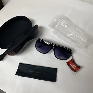 Occhiali da sole Carrera 27 unisex polarizzati neri e blu sport racing designer retrò - Foto 1 di 9