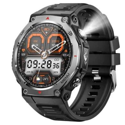 Smart Watch Military Tactical Men‘s Sport Heart Rate Fitness Tracker Wristwatch - Image 1 of 4