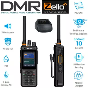 Inrico IRC380 4G Android DMR UHF VHF Radio Rugged Phone Walkie Talkie Waterpoof - Picture 1 of 14