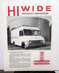 1968 Boyertown HiWide Mulltalloy Merchandiser Delivery Truck Sales Brochure - Picture 1 of 3