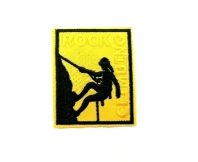 Patch arrampicata rock arrampicata montagna sport abbigliamento zaino natura ... - Immagine 1 di 4
