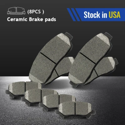 Pastilhas de freio dianteiras e traseiras de cerâmica para 2011 2012 2013 2014 - 2017 Honda Odyssey - Imagem 1 de 4