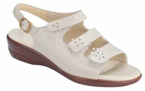 SAS Quatro Bone Beige Sandals 11 M - Picture 1 of 4