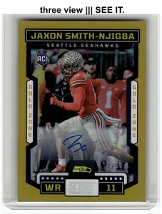 [14/50] JAXON SMITH-NJIGBA 2023 Score Signatures #348 Gold Zone RC Rookie! - Foto 1 di 6