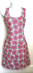 Vestido Hatley Resort de turno corto talla 2 con cremallera estampado rosa forrado sin mangas nuevo con etiquetas - Imagen 1 de 8