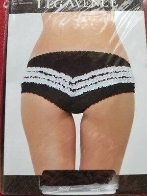 Panty trasero con volantes en contraste Leg Avenue talla S/M  Foto 1 de 3