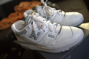 new balance 550 weiß mit Wacholder UK Größe 4,5 - Bild 1 von 10