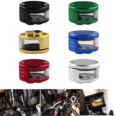 CNC Brake Clutch Master Cylinder Fluid Reservoir Tank Oil Cup Motorcycle Foto 1 de 4