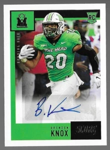 Panini Chronicles 2021 selecciones del draft puntuación autógrafo #SA-BKN Brenden Knox novato - Imagen 1 de 2