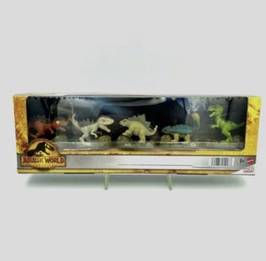 Mattel Jurassic World Dominion Micro Dinosaurier 5 Figuren Sammlung Set Marke - Bild 1 von 8