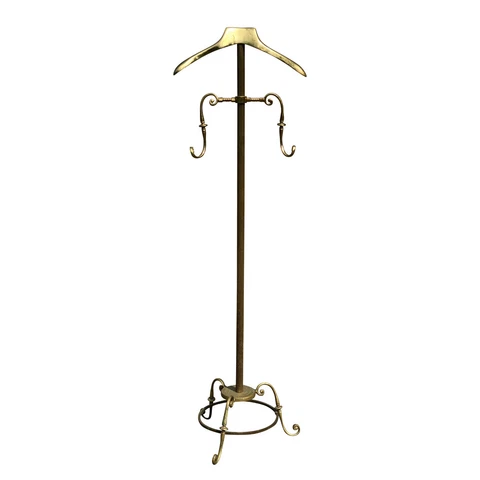 Vintage Art Deco Brass Gentleman's Valet Coat Rack by Glo-Mar Artworks Cover
