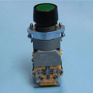 1PZ NUOVO PER SIEMENS APT LA39-A1-11D/G23 24V interruttore pulsante reset luce verde - Foto 1 di 3